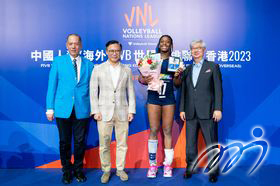 The most popular player of Team Italy: Captain and outside hitter Myriam Fatime SYLLA. 