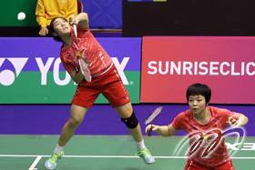 女雙決賽：2017世錦賽金牌組合-中國的陳清晨、賈一凡擊敗印尼組合波麗、拉哈育，首奪香港公開賽冠軍。