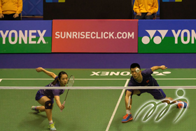 Mixed Doubles Final: Seed No.5 duo - CHENG Siwei and HUANG Yaqiong of China defeat Mathias CHRISTIANSEN and Christinna PEDERSEN of Denmark.
