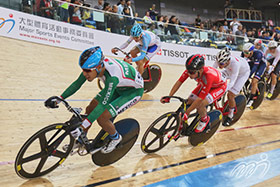 LEUNG Chun-wing represents Hong Kong in the Men's Omnium.