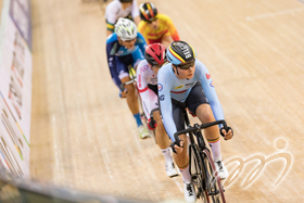 Participating riders from various countries are fully geared up for the race.