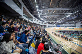 The home crowd were cheering on the Hong Kong Cycling Team