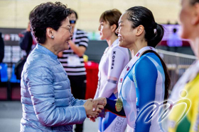 Chief Executive, Mrs. Carrie Lam, GBM, GBS, presented medals to winners of Women's Sprint