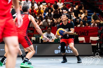 Team Hong Kong球员文俊浩在比赛中