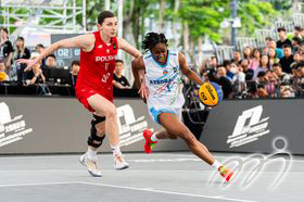Women's 3x3 team of Azerbaijan and Poland fight for olympic spot in the final