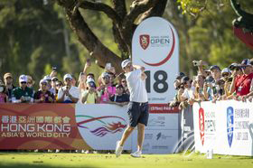 Ben Campbell, here at the final hole of the Hong Kong Open, impressed the large galleries at Fanling with a nerveless finish to claim the biggest victory of his career.