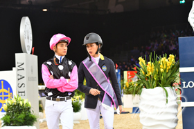 Jacqueline LAI partners with Derek LEUNG to form Team GEN at the HKJC Race of the Riders.