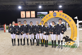 Members of the Hong Kong Jockey Club Junior Equestrian Training Squad.