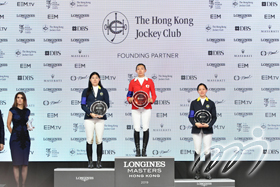 Hong Kong Raena Leung (left) and Jacqueline Lai (right) take home the second and third places of the HKJC Asian Challenge.