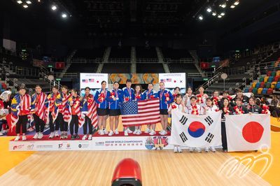 女子队制5人赛的最终结果，美国队夺得金牌，马来西亚队获得银牌，韩国队和日本队并列铜牌。