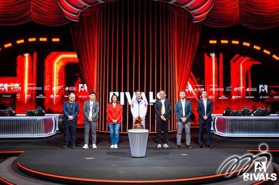 由左至右，中國香港電競總會名譽會長陳龍盛先生，中國香港電競總會主席周啟康先生，香港旅遊發展局盛事擴展、會議展覽及郵輪業務總經理譚美玲女士，文化體育及旅遊局體育專員蔡健斌先生JP，大型體育活動事務委員會主席吳守基先生GBS, MH, JP，BLAST 首席商務官 Leo Matlock，BLAST 市場發展總監 James Woollard。