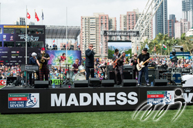 Legendary British pop band Madness performed at the Hong Kong Stadium.