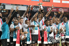 Fiji team wins Hong Kong Sevens title for the fourth year in a row, with a 24-12 win over Kenya team.
