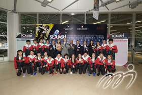 Title sponsors and all local elite squash athletes joined in the press conference to kick off the event.