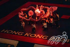The spectacular performance of the Tai Hang Fire Dragon Dance, a national intangible cultural heritage of China, at the opening ceremony