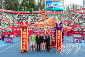 Kick off with a captivating free-style tennis performance and dragon dance.