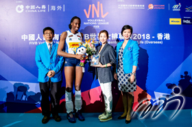 Italy's most popular player: Opposite spiker Ms. Paola OGECHI EGONU.