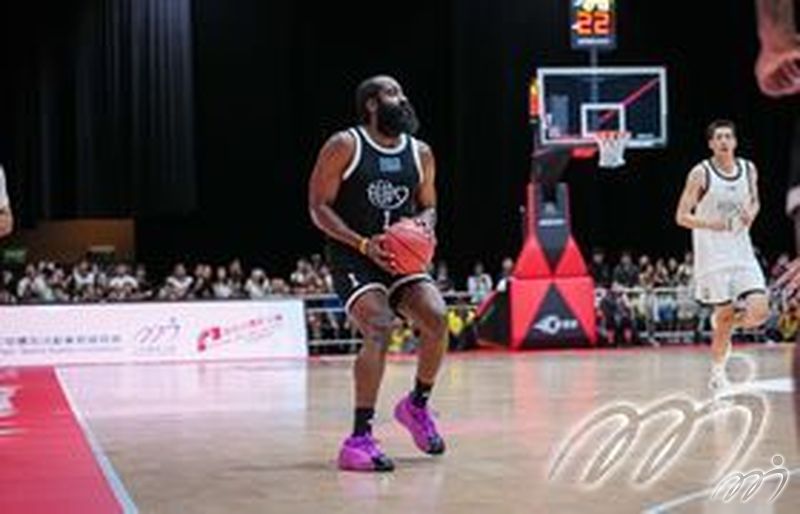 James Harden dribbles